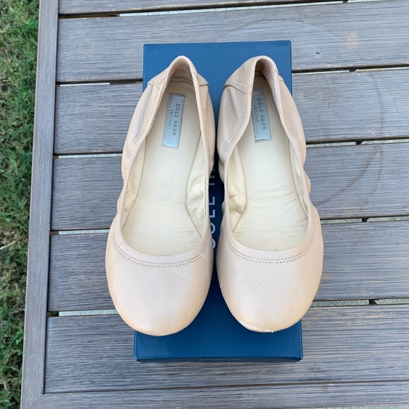 Cole Haan Manhattan Ballet Flat Sandstone Size 6 - Picture 1 of 5